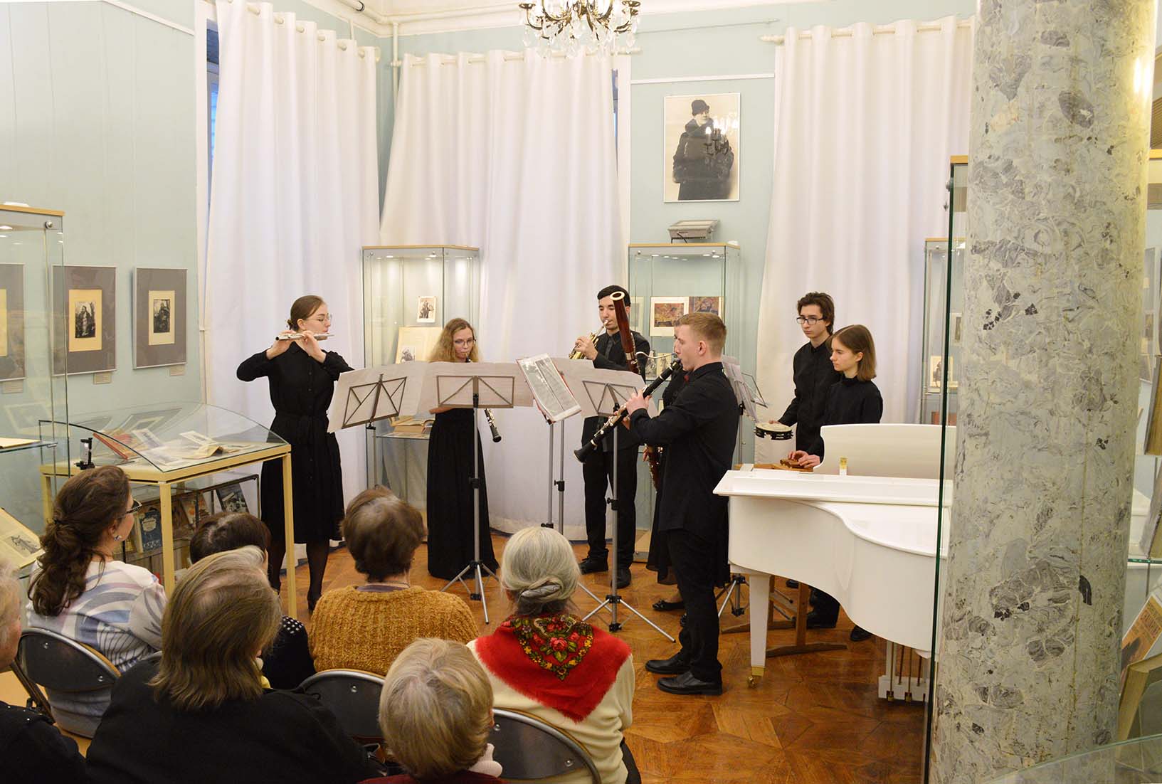 В РГБИ состоялся концерт «Фагот, валторна, флейта и кларнет» 